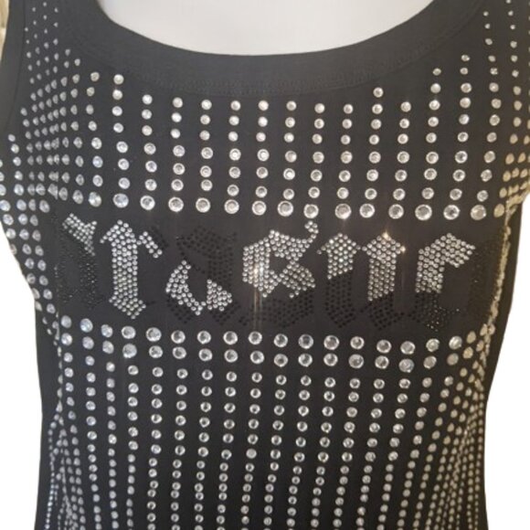 PARASUCO  Exquisite Sparkly Black Camisole Size Medium  --- - Picture 3 of 5